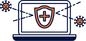 セキュリティ対策・バックアップ管理のアイコン